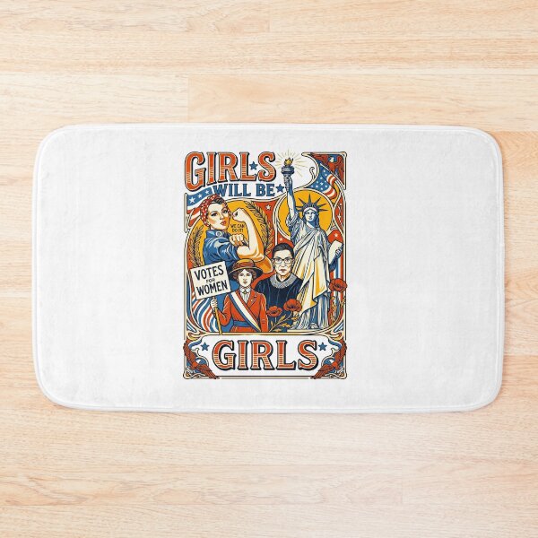 Item preview, Girls Will Be Girls Feminist History Icons designed and sold by TeeARTHY.