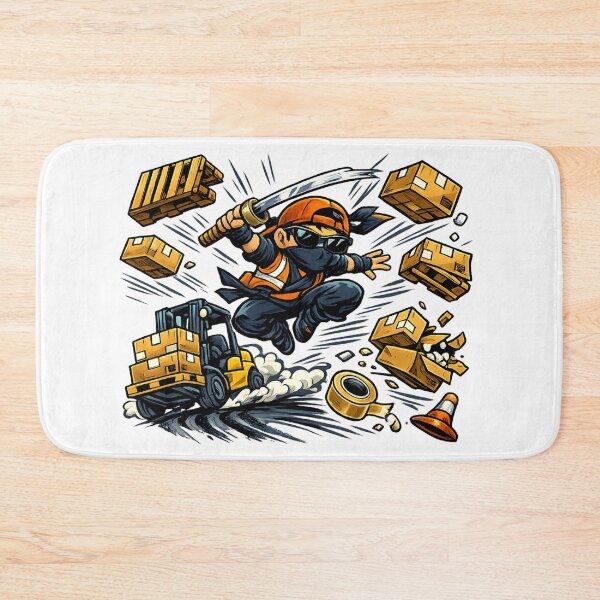 Item preview, Warehouse Ninja – Packing Tape Warrior designed and sold by ShiftGear-Zone.