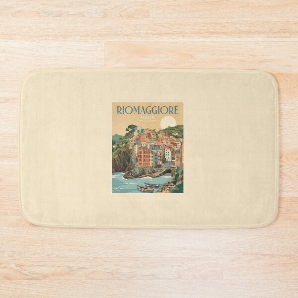 Item preview, Vintage Riomaggiore Italia Cinque Terre Travel Poster designed and sold by DuckOddity.