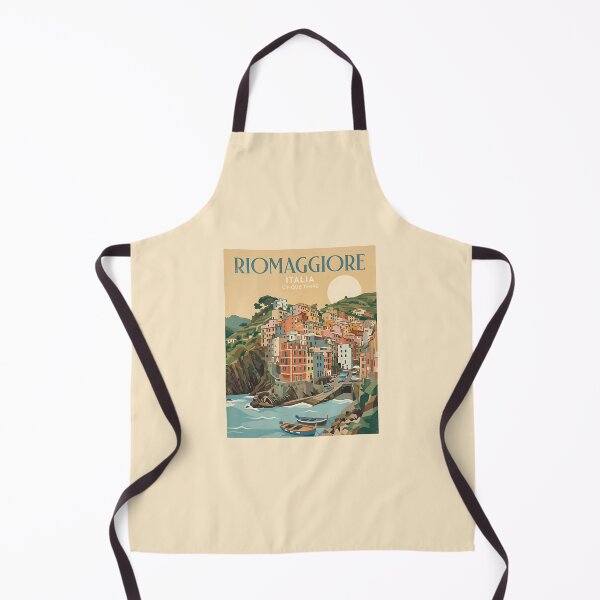 Item preview, Vintage Riomaggiore Italia Cinque Terre Travel Poster designed and sold by DuckOddity.