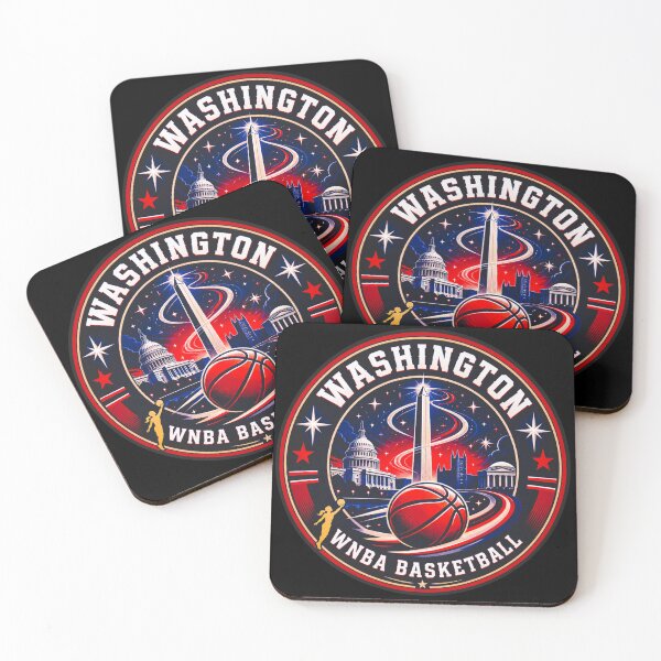 Item preview, Washington Women’s Basketball Monument Emblem Red Navy Design designed and sold by TKOprintdesigns.