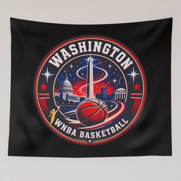 Item preview, Washington Women’s Basketball Monument Emblem Red Navy Design designed and sold by TKOprintdesigns.