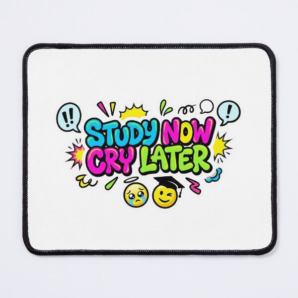 Item preview, Study Now Cry Later Sticker – Student Motivational Design designed and sold by InkNovar.