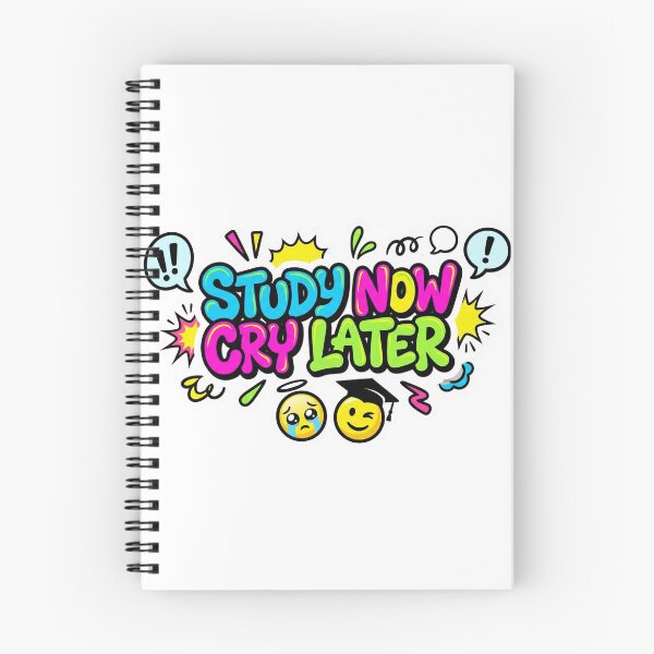 Item preview, Study Now Cry Later Sticker – Student Motivational Design designed and sold by InkNovar.