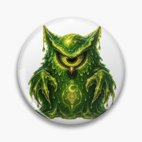 Item preview, Slime Fierce Cyclops Owl designed and sold by Monster Daze.