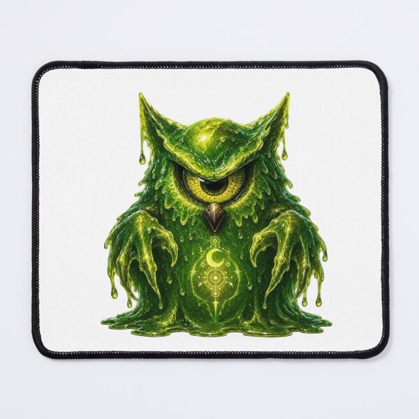 Item preview, Slime Fierce Cyclops Owl designed and sold by Monster Daze.