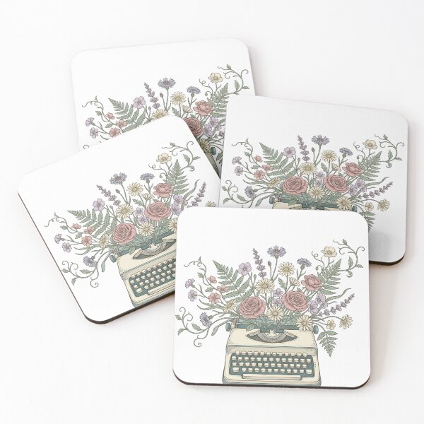 Item preview, Vintage Typewriter Wildflowers designed and sold by carthagia.