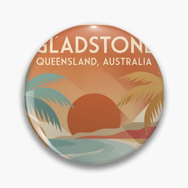 Item preview, Vintage Gladstone Australia Tropical Travel Poster designed and sold by DuckOddity.