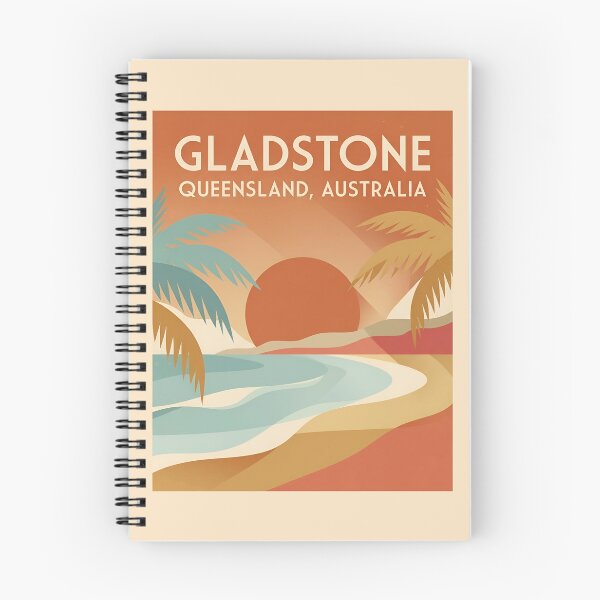 Item preview, Vintage Gladstone Australia Tropical Travel Poster designed and sold by DuckOddity.