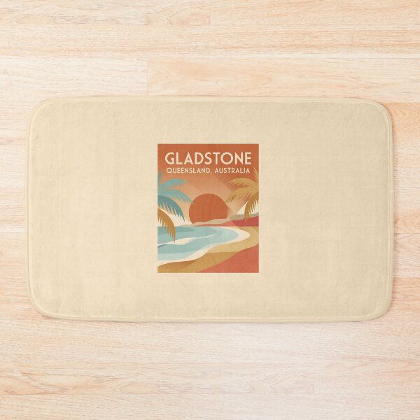 Item preview, Vintage Gladstone Australia Tropical Travel Poster designed and sold by DuckOddity.