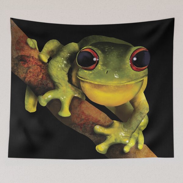 Item preview, Vibrant Red eyed Tree Frog Australian Amphibian designed and sold by Karin Taylor.