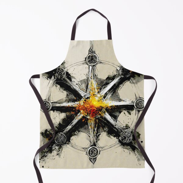 Item preview, Celtic Wheel : Sacred Geometry in Charcoal & Gold #7 designed and sold by Helios Be. Lavsh.
