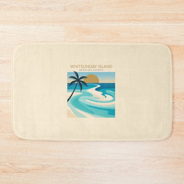 Item preview, Vintage Whitsunday Island Australia Travel Poster designed and sold by DuckOddity.