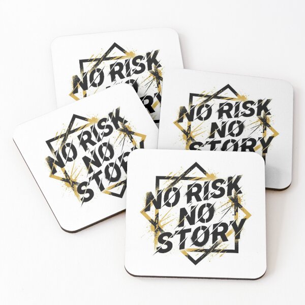 Item preview, No Risk No Story - Motivational Adventure Quote Sticker designed and sold by InkNovar.