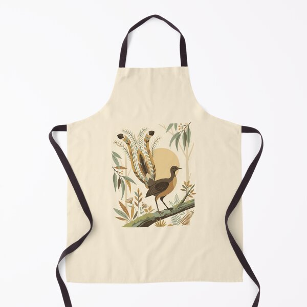 Item preview, Vintage Australian Lyrebird Minimalist Nature Poster designed and sold by DuckOddity.