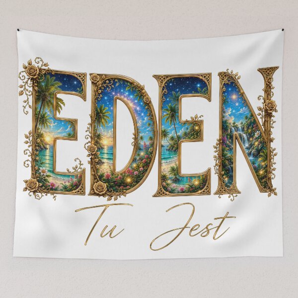 Item preview, EDEN Is Here designed and sold by HeyFajnaLinja.