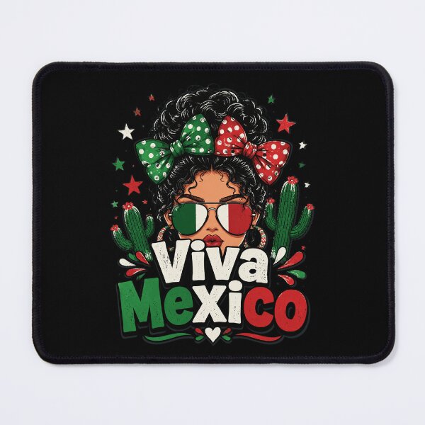 Item preview, Viva Mexico Messy Bun Mexican Independence Day designed and sold by OlakunleOloroz.