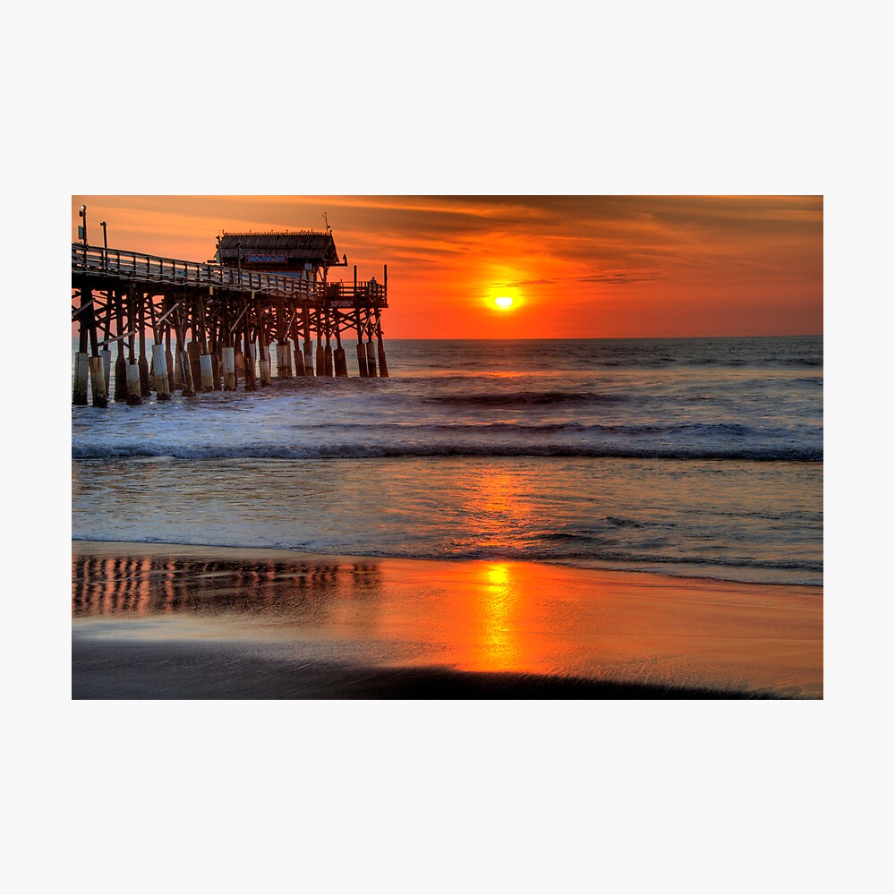 "Cocoa Beach Pier at Sunrise" Photographic Print by Traveltrue Redbubble