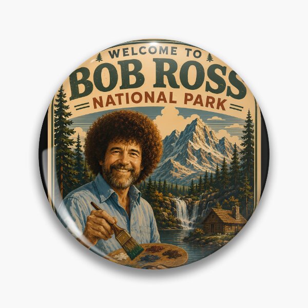Artikelvorschau, Willkommen im Bob-Ross-Nationalpark – Vintage-Poster „Fröhliche kleine Bäume“ entworfen und verkauft von karamram.