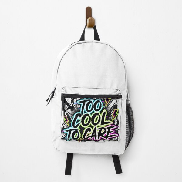 Item preview, Too Cool To Care - Funny Attitude Quote Sticker designed and sold by InkNovar.