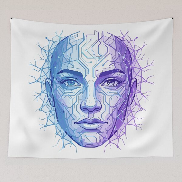 Item preview, GAN Glitch Face | Generative Adversarial Network Art designed and sold by Uglyandcute.