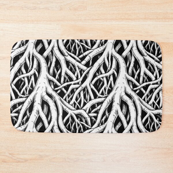 Item preview, Intricate Monochrome Tree Roots Pattern designed and sold by Owcomm.