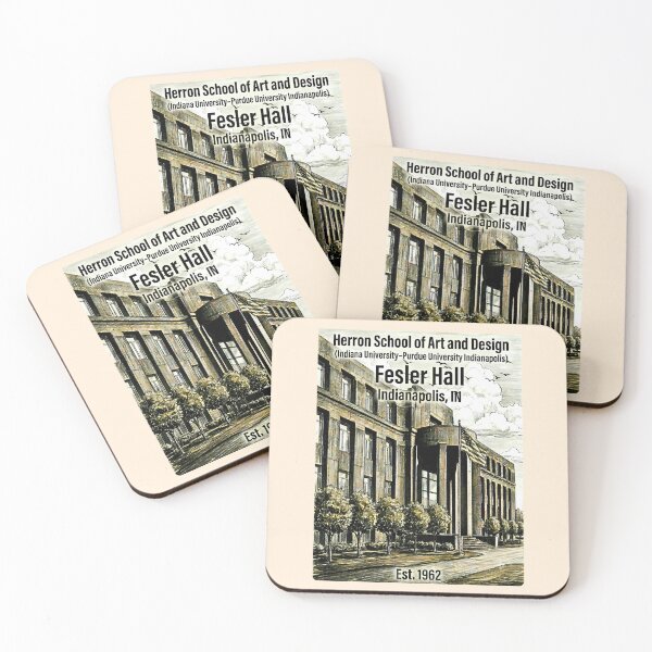 Item preview, Brutalist Depth - Fesler Hall Architectural Art designed and sold by EvergreenPark - Tee Studio.