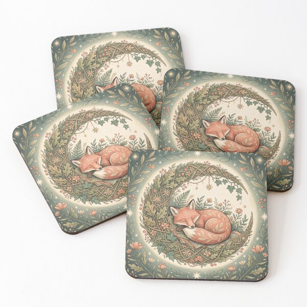 Item preview,  Sleeping Fox in a Crescent Moon designed and sold by ASTRAL ART LAB.