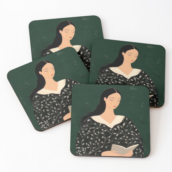 Item preview, Sofia Lind Lady Reading in Library designed and sold by EthannThompson.