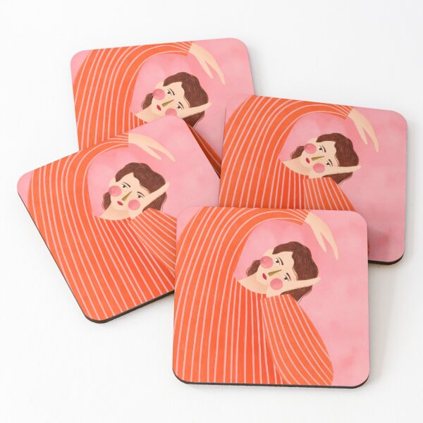 Item preview, Sofia Lind The Woman with the Orange Dress designed and sold by EthannThompson.