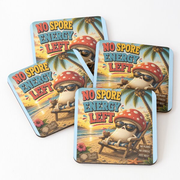 Item preview, No Spore Energy Left Mushroom designed and sold by BagFactoryUK.
