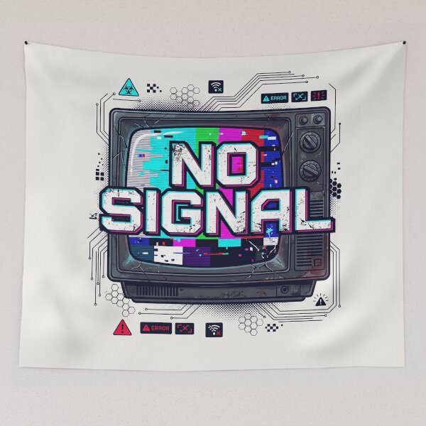 Item preview, No Signal Glitch CRT Artwork designed and sold by BigBoyFunky.