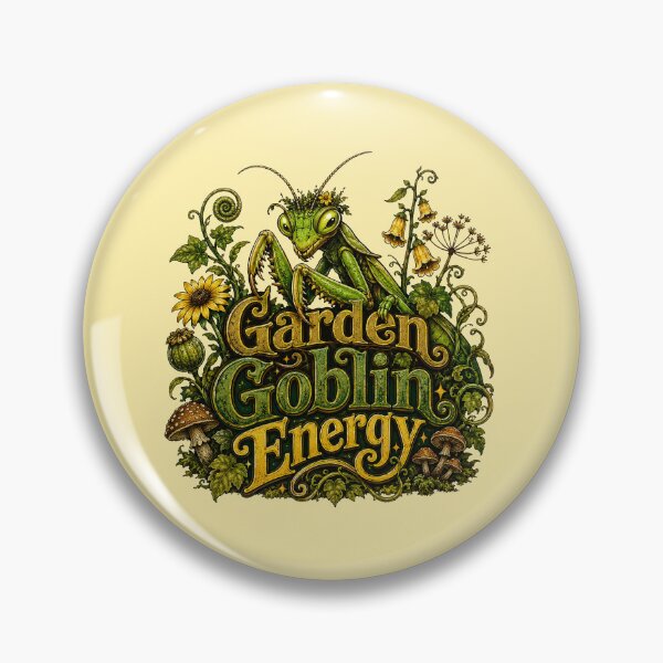 Item preview, Garden Goblin Energy Praying Mantis designed and sold by Weirdwildco69.