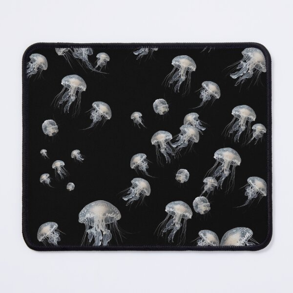 Item preview, School of Illuminated Jellyfish – Ocean Glow Art designed and sold by ShadeScapeArt.