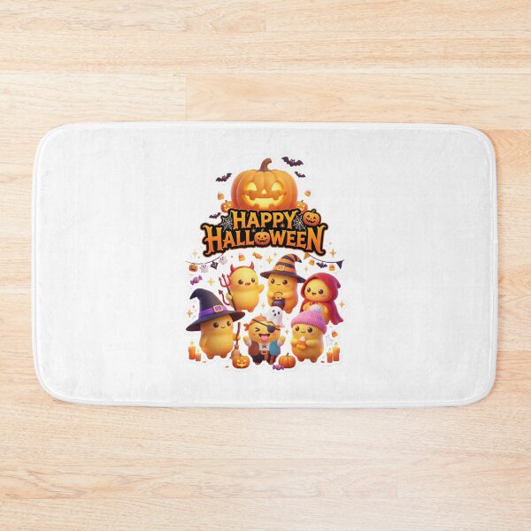 Item preview, Cute Halloween Cartoon Group Sticker PNG | Happy Halloween Characters | Kawaii Pumpkin Design | Transparent PNG designed and sold by ashwin131.