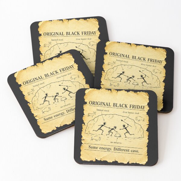 Item preview, Original Black Friday Same Energy Different Cave Funny Stone Age Tech Gift for Shoppers designed and sold by Nightarel.