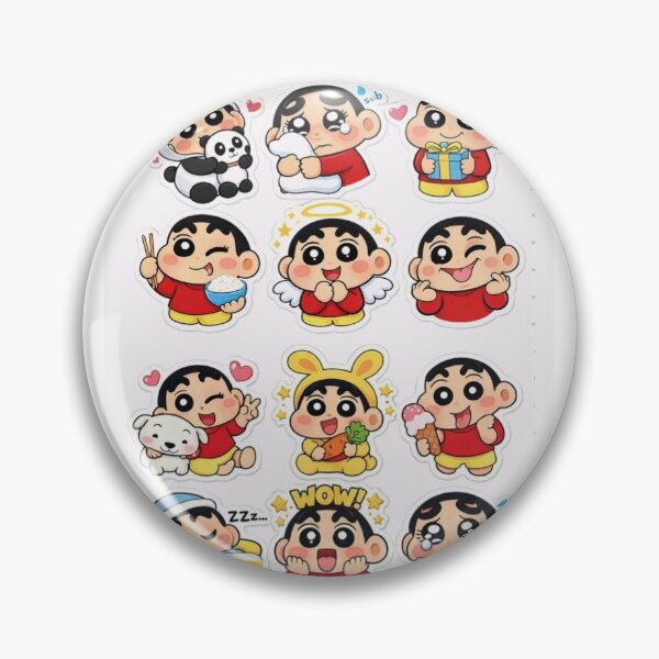 Item preview, shinchan cute sticker pack for genz designed and sold by MoodByte .