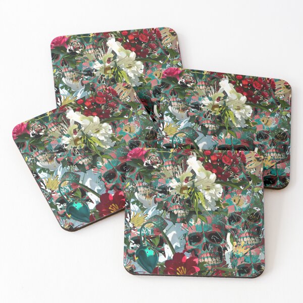 Item preview, Skulls and petals designed and sold by Glenbobagins.