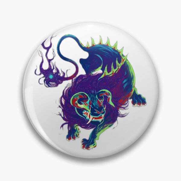 Item preview, Neon Abstract Lion Fantasy Art designed and sold by DailyDoodlesBySumbul.