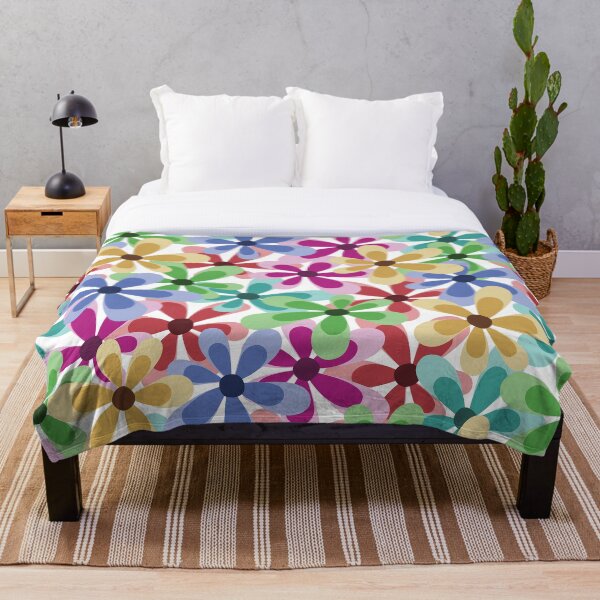 Item preview, Patrón floral abstracto retro y colorido designed and sold by PowerAntShop.