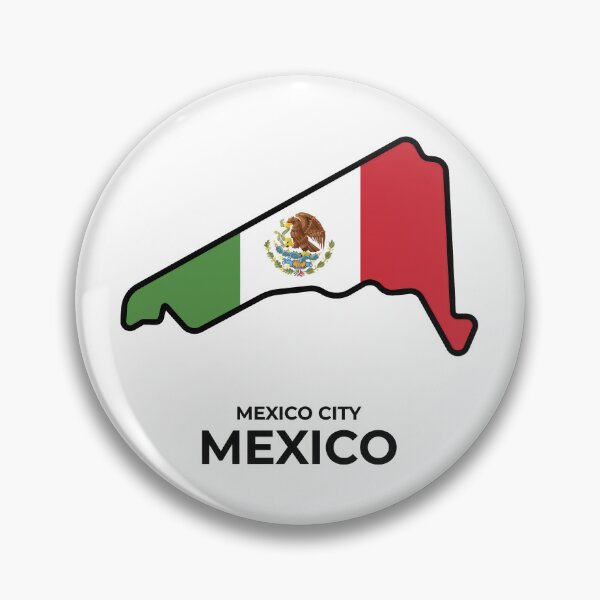 Item preview, Mexico City Grand Prix F1 Circuit Map designed and sold by 2SvArtDesign.