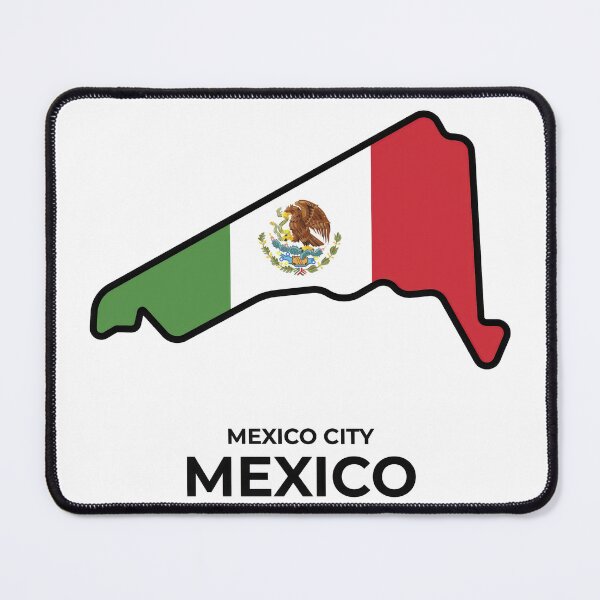 Item preview, Mexico City Grand Prix F1 Circuit Map designed and sold by 2SvArtDesign.