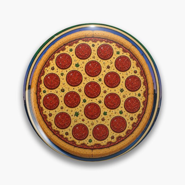 Item preview, Teenage Mutant Ninja Turtles New York 1984 Pizza Vintage Badge V2 designed and sold by killem667.