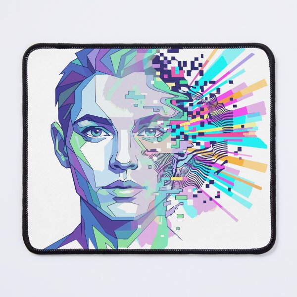Item preview, GAN Glitch Face | Generative Adversarial Network Art designed and sold by Uglyandcute.