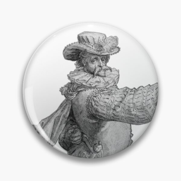 Item preview, Standing Officer Holding a Boar's Spear by Hendrick Goltzius 1586 designed and sold by Hedrin.