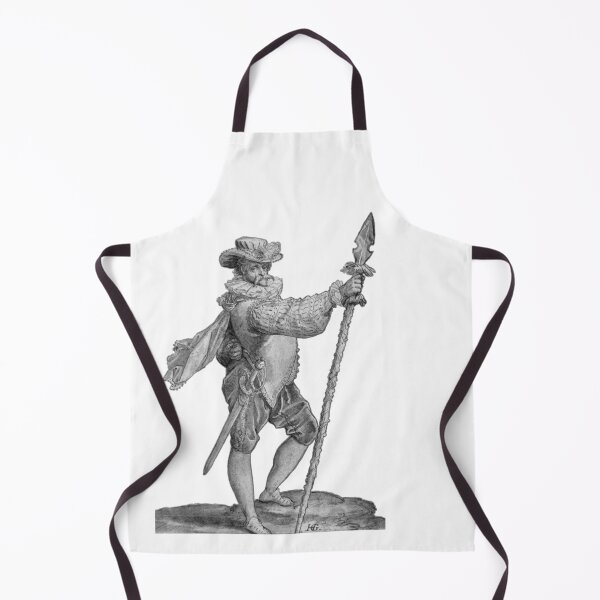 Item preview, Standing Officer Holding a Boar's Spear by Hendrick Goltzius 1586 designed and sold by Hedrin.
