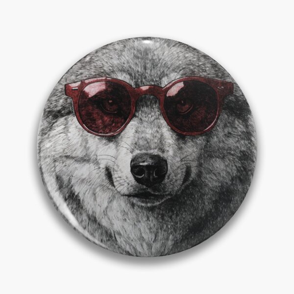 Item preview, wolf wearing glases designed and sold by moch-vectors.