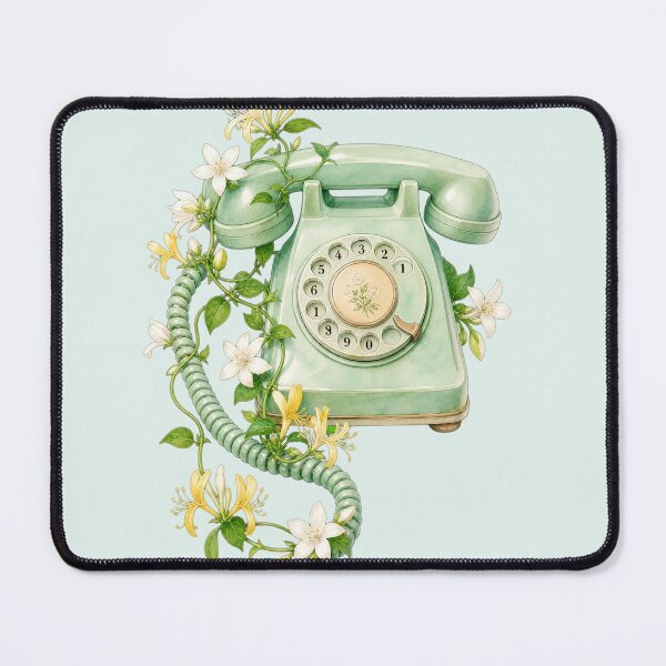 Item preview, Vintage Rotary Phone Jasmine Honeysuckle designed and sold by carthagia.