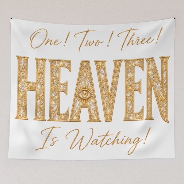 Item preview, One! Two! Three! Heaven Is Watching! designed and sold by HeyFajnaLinja.