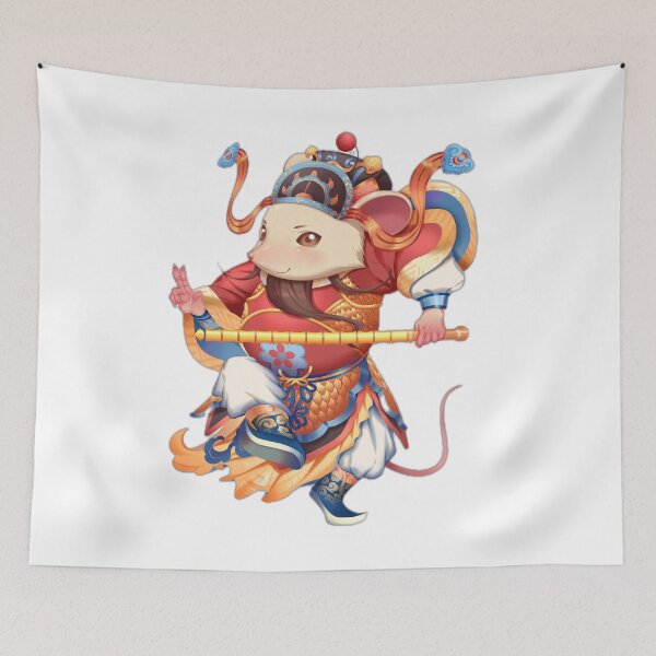 Item preview, Cute Mouse Warrior Traditional Fantasy General designed and sold by DailyDoodlesBySumbul.